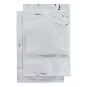 1 Ounce Chrome/Clear Mylar Dispensary Bags (1000Qty)