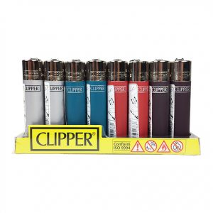 Assorted Clipper Lighters “Solid Colors (48Qty)