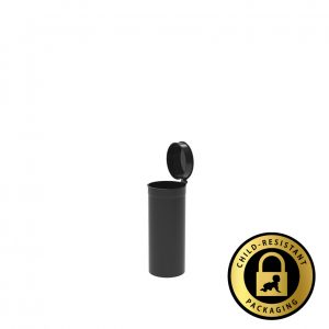 13 Dram Opaque Black Pop Top Bottles