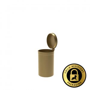 30 Dram Opaque Gold Pop Top Bottles