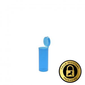 13 Dram Blue Pop Top Bottles