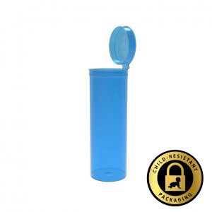 60 Dram Blue Pop Top Bottles