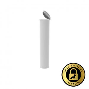 98mm Opaque White Pre Roll Tubes (600Qty)