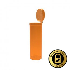 60 Dram Amber Pop Top Bottles
