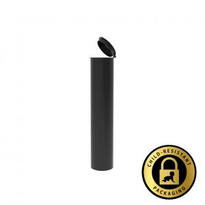 98mm Opaque Black Pre Roll Tubes (600Qty)