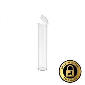 98mm Clear Pre Roll Tubes (600Qty)