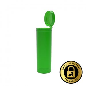 60 Dram Green Pop Top Bottles