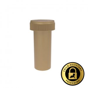 13 Dram Opaque Gold Reversible Cap Vials (275qty)