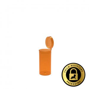 19 Dram Amber Pop Top Bottles