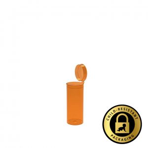 13 Dram Amber Pop Top Bottles