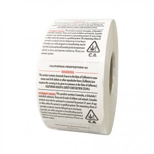 California Prop 64 Compliant Labels (1,000Qty)