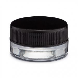 7ml Black Cap Glass Concentrate Container "Trap Jar" (360Qty)