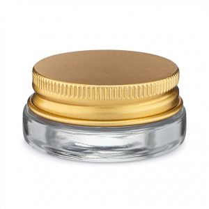 7ML Gold Aluminum Cap Concentrate Container (200Qty)