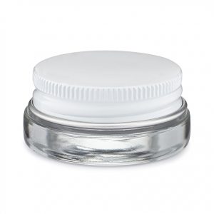 7ML White Aluminum Cap Concentrate Container (200Qty)