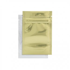 1/8oz Gold/Clear Mylar Dispensary Bags (1000Qty)