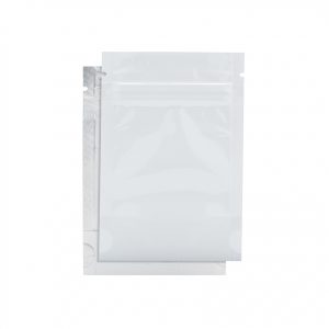 1/8oz White/Clear Mylar Dispensary Bags (1000Qty)