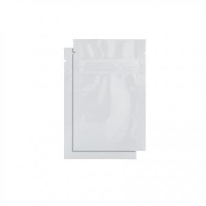 1 Gram White/White Mylar Dispensary Bags (1000Qty)