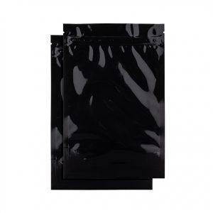 1oz Black/Black Mylar Dispensary Bags (1,000Qty)