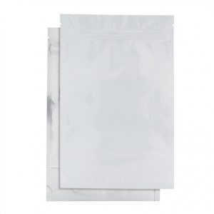 1oz White/Clear Mylar Dispensary Bags (1000Qty)