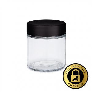 3oz Child Resistant Glass Jars (150qty)