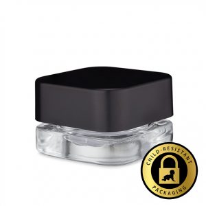 5ml Square CR Glass Concentrate Containers (504Qty)