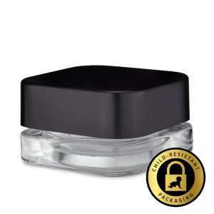 9ml Square CR Glass Concentrate Containers (320Qty)