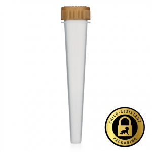 102mm CR Cone Pre-Roll Tube Clear (1000Qty)