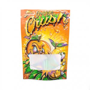 1/8oz "Orange Crush" Mylar Trapper Bags (100Qty)