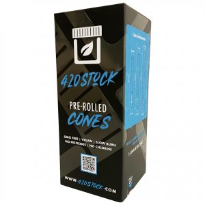 98mm Natural 420 Stock Pre-Rolled Cones (800Qty)