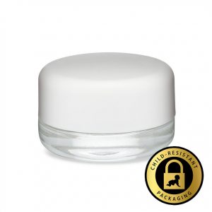 7ml Container W/ Child Resistant White Lid (400Qty)