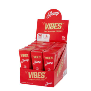VIBES Cones Box Red/Hemp 1.25" 84mm
