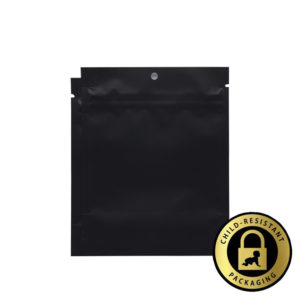 Black/Black Soft Touch Mylar Bags 1/8oz (1000pcs)