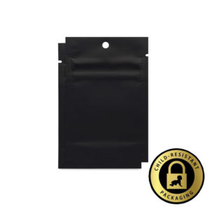 Black/Black Soft Touch Mylar Bags 1 Gram (1000pcs)