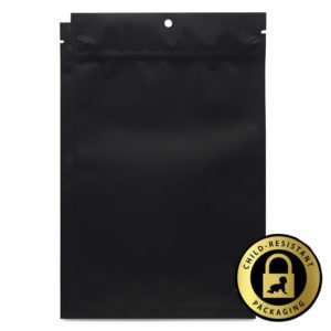 Black/Black Soft Touch Mylar Bags 1oz (1000pcs)