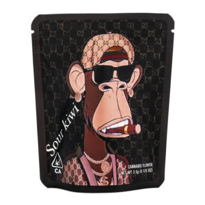 1/8oz "Sour Kiwi NFT" Mylar Trapper Bags (50Qty)